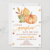 ちょっとカボチャが来たぞ！ベビーシャワーインビタ 招待状 (正面)