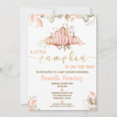 ちょっとカボチャが来たぞ!ベビーシャワー招待状 招待状 (正面)