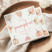 ちょっとカボチャが来たぞ!ベビーシャワー スタンダードカクテルナプキン