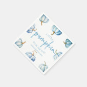 ちょっとカボチャが来たぞ！ベビーシャワー スタンダードカクテルナプキン (角)