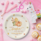 ちょっとカボチャが来たぞ！ベビーシャワー ペーパープレート (パーティー)