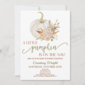 ちょっとカボチャが来たぞ!ベビーシャワー 招待状 (正面)