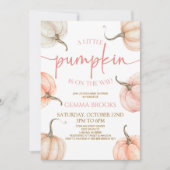 ちょっとカボチャが来たぞ!ベビーシャワー 招待状 (正面)