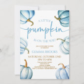 ちょっとカボチャが来たぞ！ベビーシャワー 招待状 (正面)