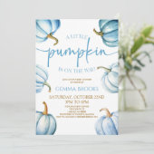 ちょっとカボチャが来たぞ！ベビーシャワー 招待状 (スタンド正面)