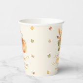 ちょっとカボチャが来たぞ!ベビーシャワー 紙コップ (左)