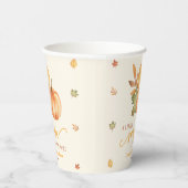 ちょっとカボチャが来たぞ!ベビーシャワー 紙コップ (右)