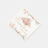 ちょっとカボチャが来たぞ!秋ベビーシャワー スタンダードカクテルナプキン (角)