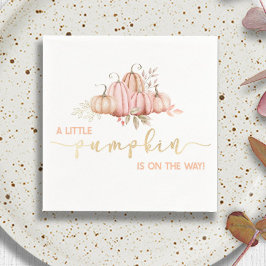 ちょっとカボチャが来たぞ！秋ベビーシャワーN スタンダードカクテルナプキン