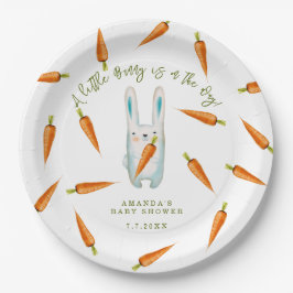 ちょっとバニーが行く!赤ちゃんシャワー ペーパープレート