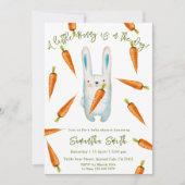 ちょっとバニーが行く！赤ちゃんシャワー 招待状 (正面)