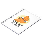 ちょっとフケフケで面白いクロワッサン パン ジョーク ノートブック (左側)