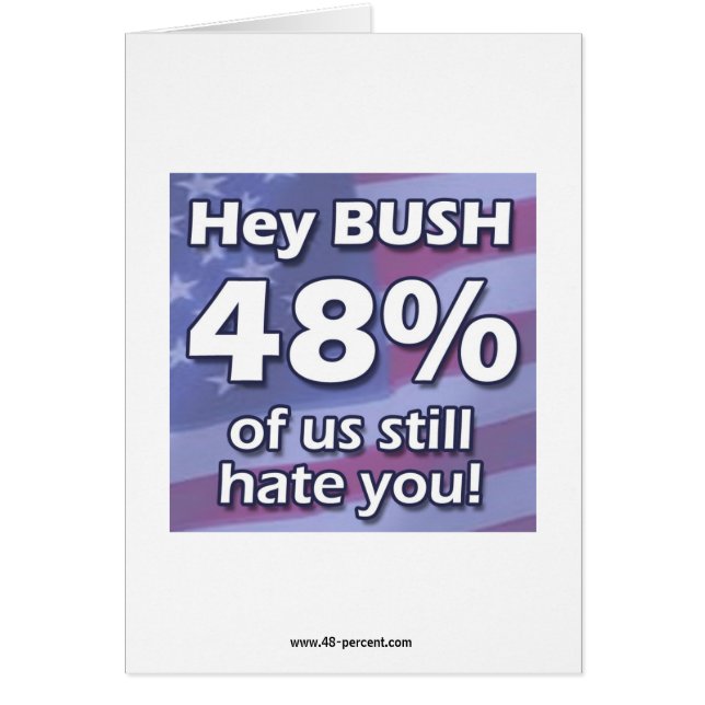 ちょっとブッシュ48%…カード (正面)