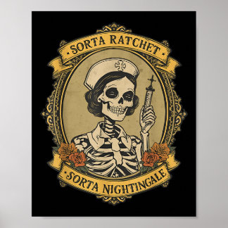 ちょっとラッチ ちょっとナイチンゲール スケルトンナース ハロウィン ポスター
