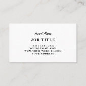 ちょっとレトロ 名刺 (裏面)