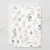 ちょっとワイルドなプリンセス ジャングル ベイビー シャワー 招待状 (裏面)