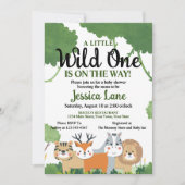 ちょっとワイルドな赤ちゃんの歓迎会 招待状 (正面)