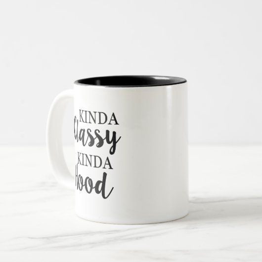 ちょっと上品なちょっとフードのコーヒー・マグ ツートーンマグカップ (正面左)