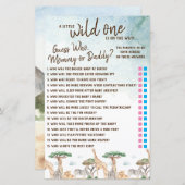 ちょっと乱暴な誰だと思う？赤ちゃんシャワーゲーム (正面/裏面)