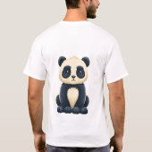 ちょっと休憩が必要なパンダのTシャツ Tシャツ (裏面)