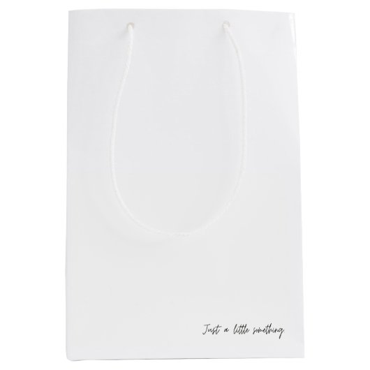 ちょっと何か中サイズの抱き枕。 ミディアムペーパーバッグ (正面)