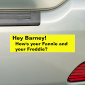 ちょっと口論! 、あなたのFannieおよびあなたのFreddieはいかにありますか。 バンパーステッカー (車上)