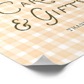 ちょっと変わった小さなかぼちゃのベイビーシャワーカードギフト ポスター (角)