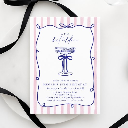 ちょっと大人な30歳の誕生日 招待状