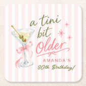 ちょっと大人になったお誕生日コースター スクエアペーパーコースター (正面)
