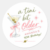 ちょっと大人になったお誕生日ステッカー ラウンドシール (正面)