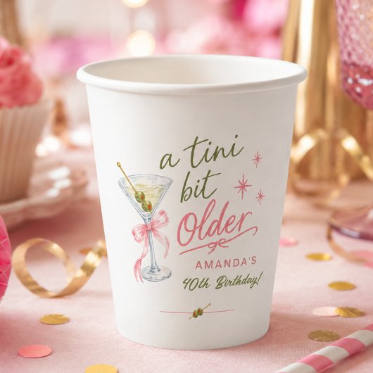 ちょっと大人になったお誕生日ペーパカップ 紙コップ