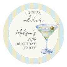 ちょっと大人になったマティーニカクテル誕生日パーティー