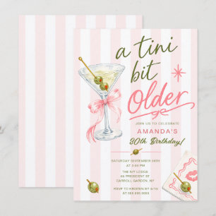 ちょっと大人になった30歳の誕生日パーティーのご招待 招待状