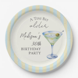 ちょっと大人になった マティーニカクテル 誕生日パーティー ペーパープレート