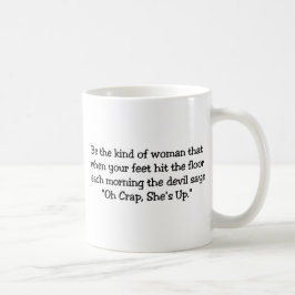ちょっと女性が…あって下さい コーヒーマグカップ