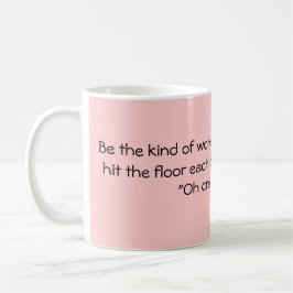 ちょっと女性が…あって下さい コーヒーマグカップ