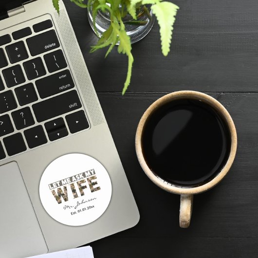 ちょっと妻に面白いことを聞いてみるね ラウンドシール