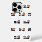 ちょっと待ってコーヒーちょうだい - 笑えるコーヒーカップの名言デザイン Case-Mate iPhoneケース (裏面)