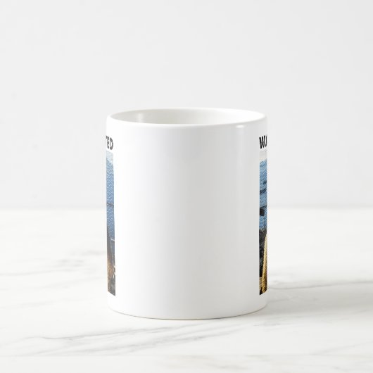 ちょっと待って、俺Y2Kで最強だぜ 面白い猿の思考ミーム ブラ コーヒーマグカップ (中央)