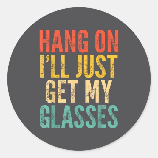 ちょっと待って、Gles を取りに行くから ラウンドシール (正面)