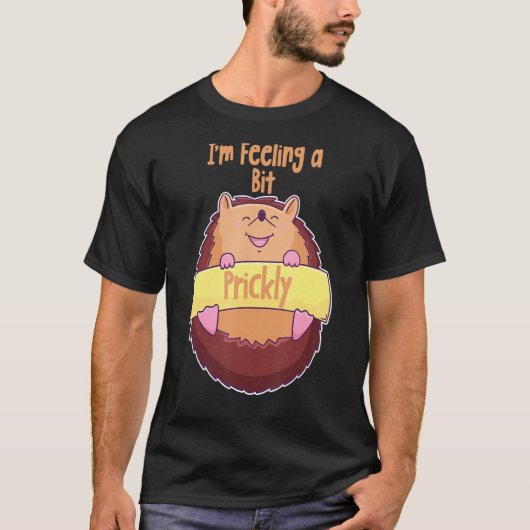 ちょっと感じ可愛いハリネズミだおもしろいよ Tシャツ (正面)
