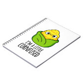 ちょっと混乱してる面白いトウモロコシのダジャレ ノートブック (左側)