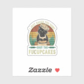 ちょっと焼いたお前にフックケーキヴィンテージを閉めたんだ シール (シート)