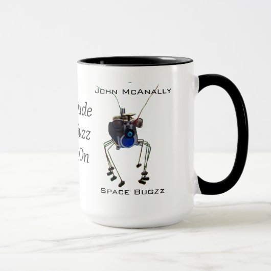 ちょっと男およびぶんぶん言う音のコーヒー・マグ マグカップ (右)