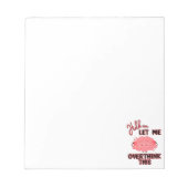 ちょっと考え過ぎさせてくれ ノートパッド (正面)