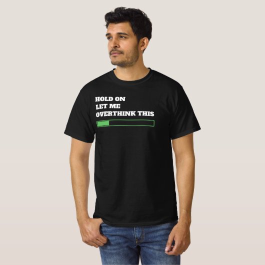 ちょっと考え過ぎてくれおもしろい- Tシャツ (正面フル)