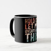 ちょっと考え過ぎよおもしろい コーヒーマグカップ (正面左)