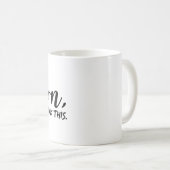 ちょっと考え過ぎよ コーヒーマグカップ (正面右)