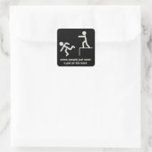 ちょっと背中を押してあげるだけでいい人って面白い スクエアシール (バッグ)