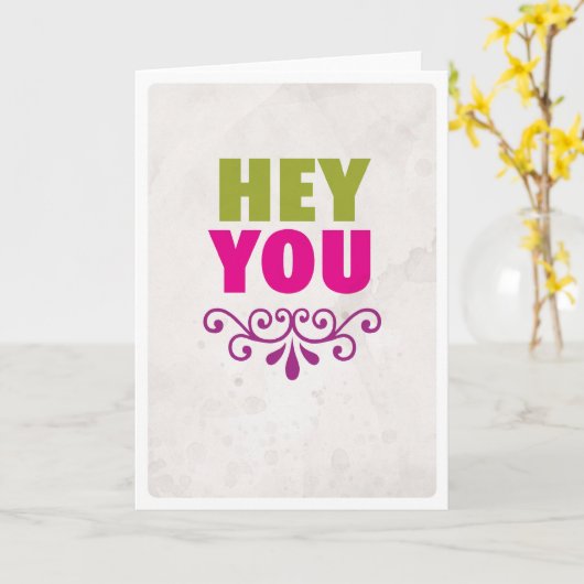 ちょっと親愛な友人の友情愛カード カード (黄色い花)